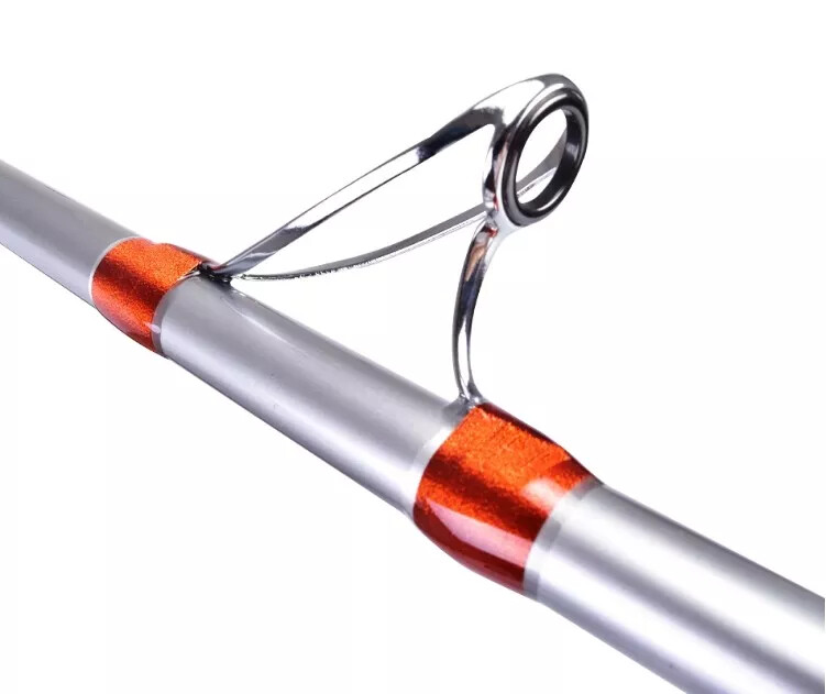 Surf Casting Fishing Rod 3-Piece Carbon Fiber Travel Rod Portable~14 ft