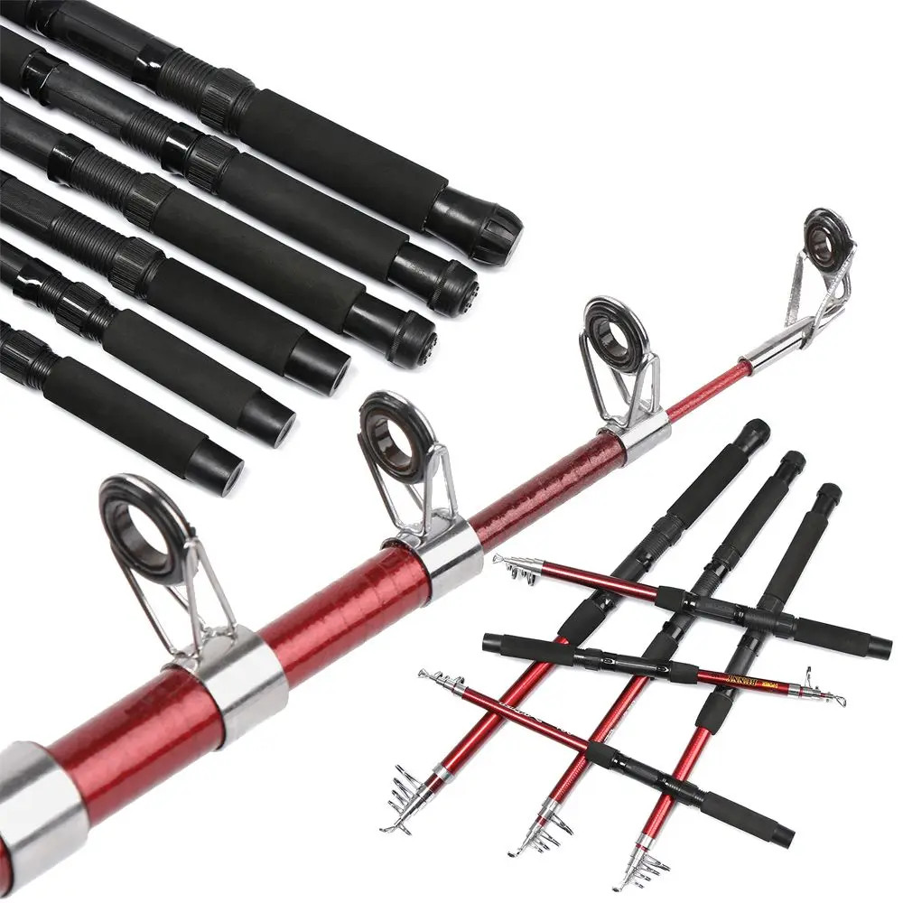 1.5-3.0M Fishing Tackle Tools Outdoor Fiberglass Sea Rod Telescopic Fishing Pole