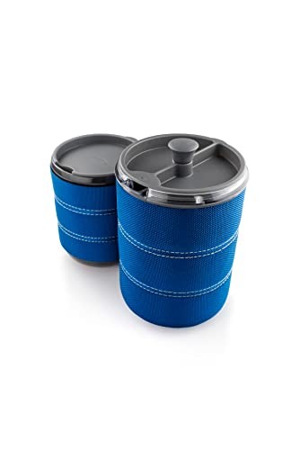 GSI Outdoors Personal JavaPress 20 Oz Blue Insulated Mug and Press