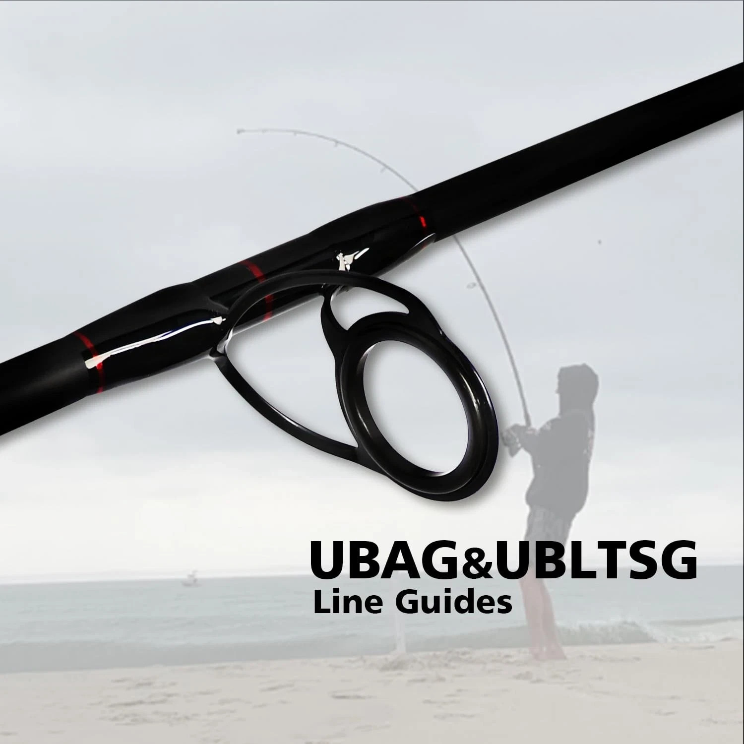 4-Piece Graphite Travel Fishing Rod – 15′ Surf Spinning Rod