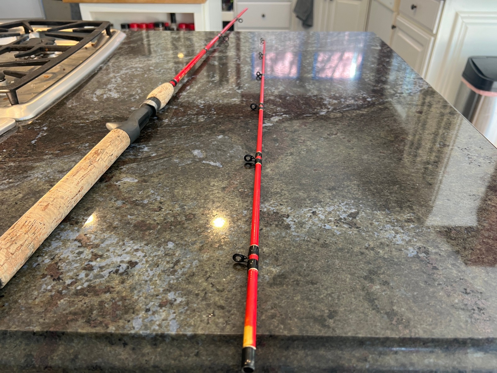 Lamiglas CGR 762 L Team Kokanee 7’6″ Rod Jared Johnson BROKEN TIP 4-8lb