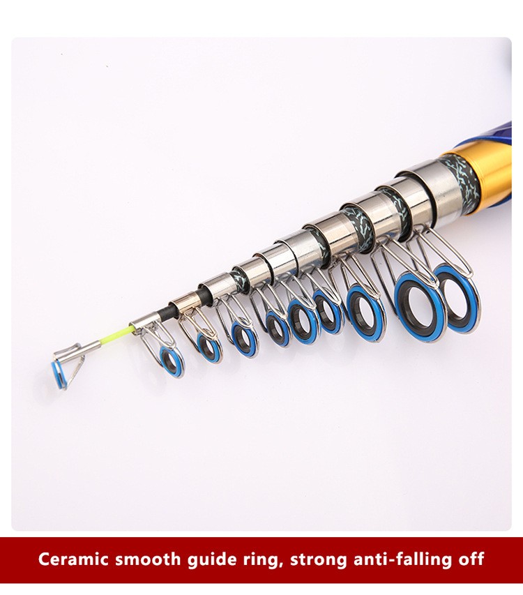 Compact Design Telescopic Fishing Rod for Saltwater and Freshwater Use