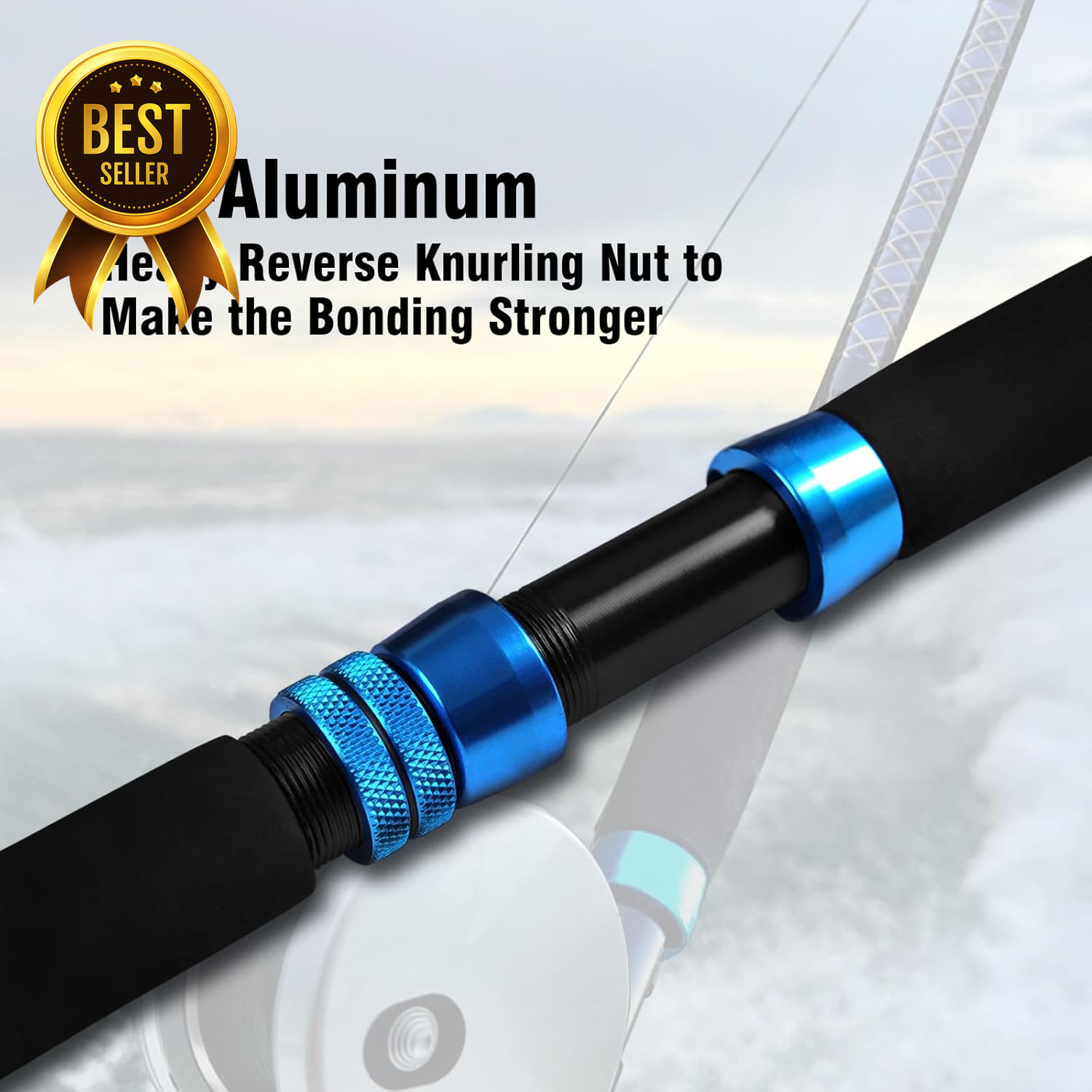 6ft Saltwater Offshore Trolling Rod Conventional Boat Pole