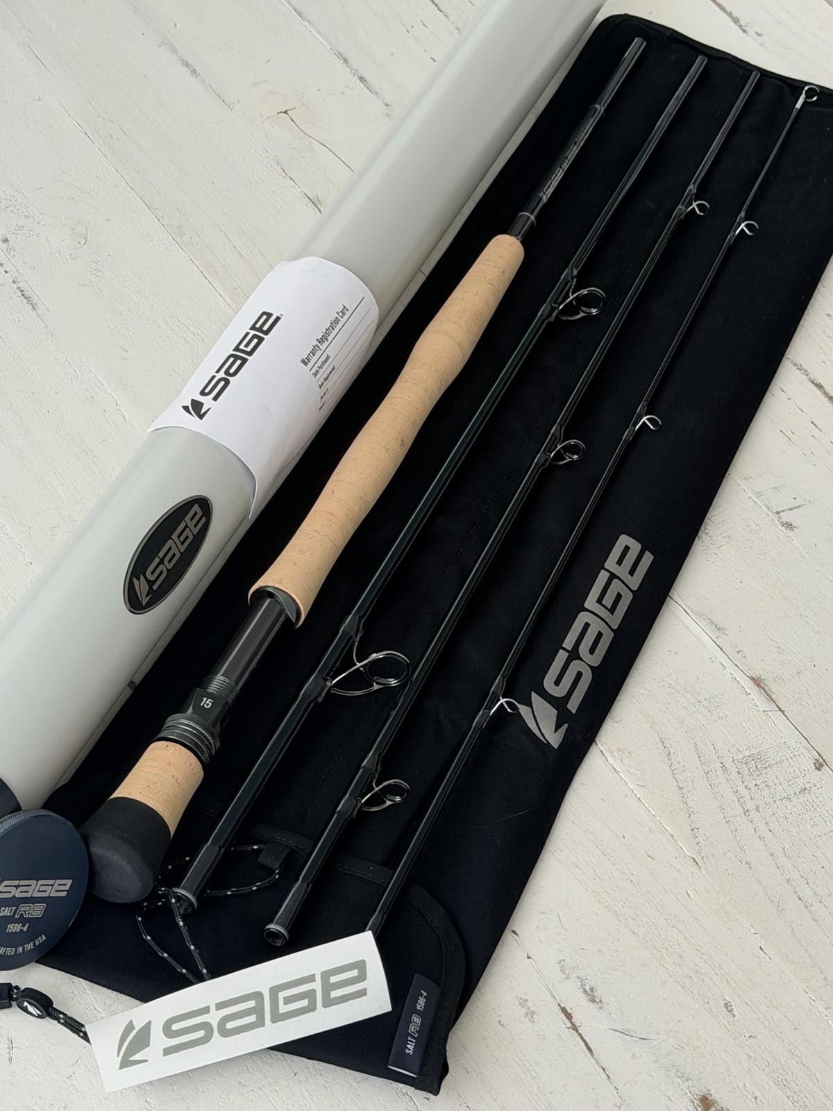 **BEAUTIFUL** 🔥 SAGE R8 SALT 15wt. 8’6”in~4Pc FlyRod!! 🔥~LEGENDARY~🔥