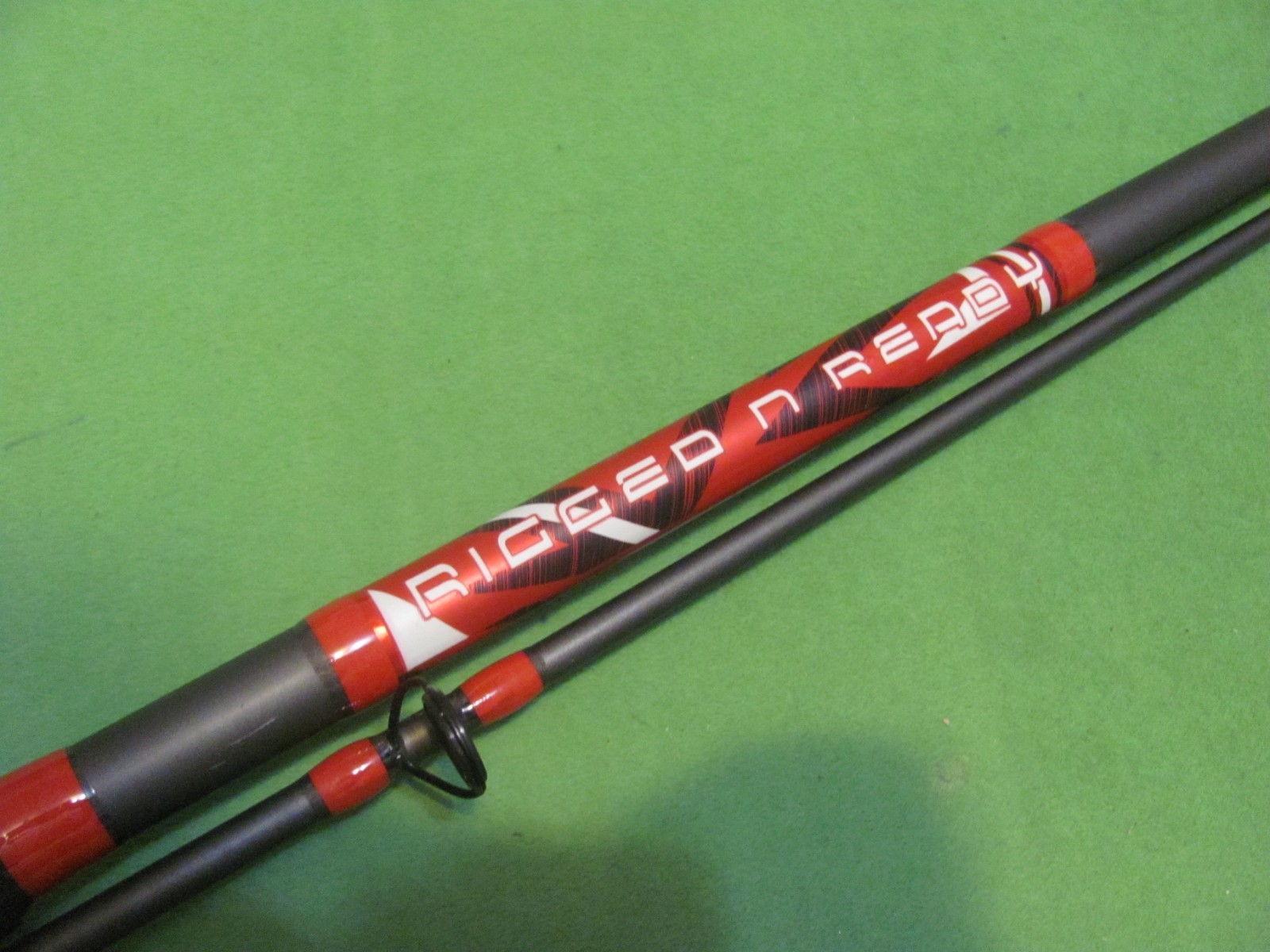 Tsunami RIGGED N READY 9′ 0″ Medium Heavy Action 2-Piece Spinning Surf Rod.