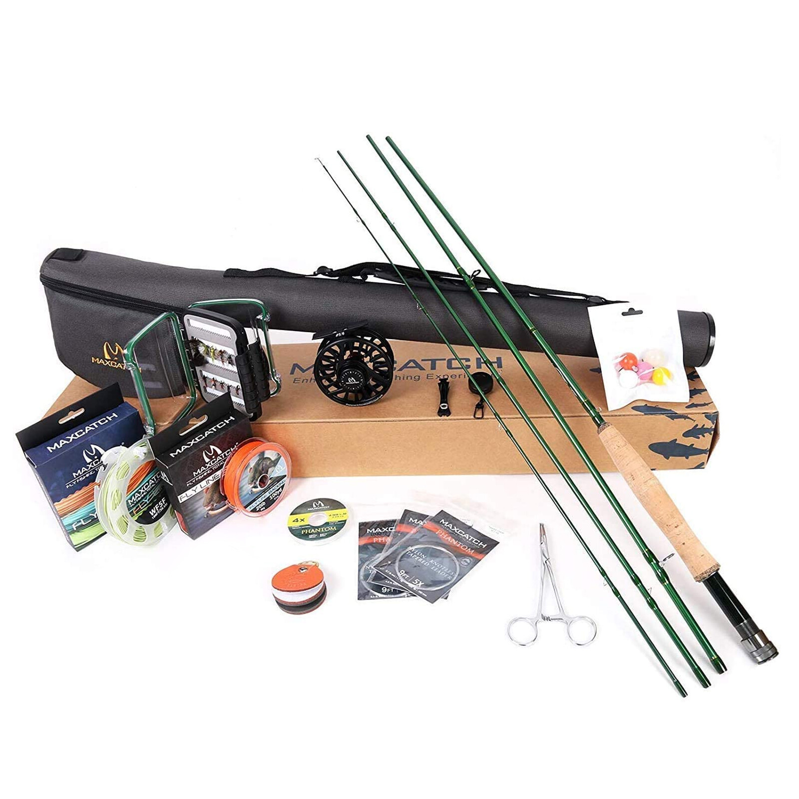 Premier 3/4/5/6/7/8/9/10WT Fly Fishing Rod Kit, Whole Combo Outdoor Sports
