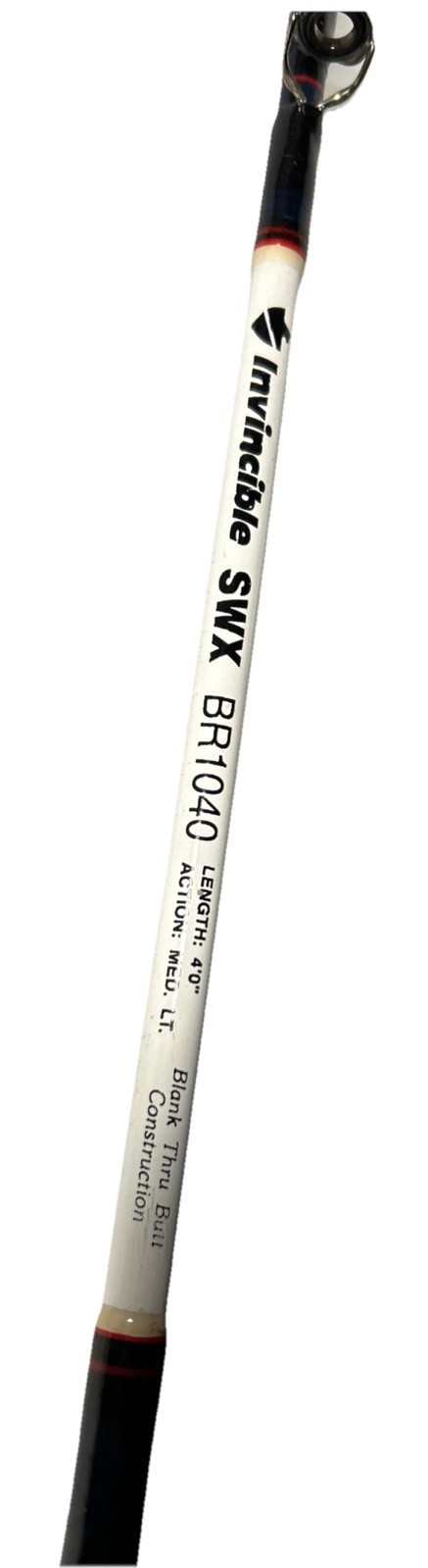Invincible Graphite Fishing Pole SWX BR 1040 2-Piece 4 Ft Med. Shorty HD Rod