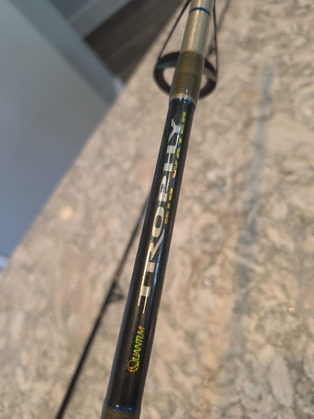 Quantum Trophy Big Water 7’0″ Spinning Rod QTS702MHB 2Pc 15-40lb W/ QT60 Reel