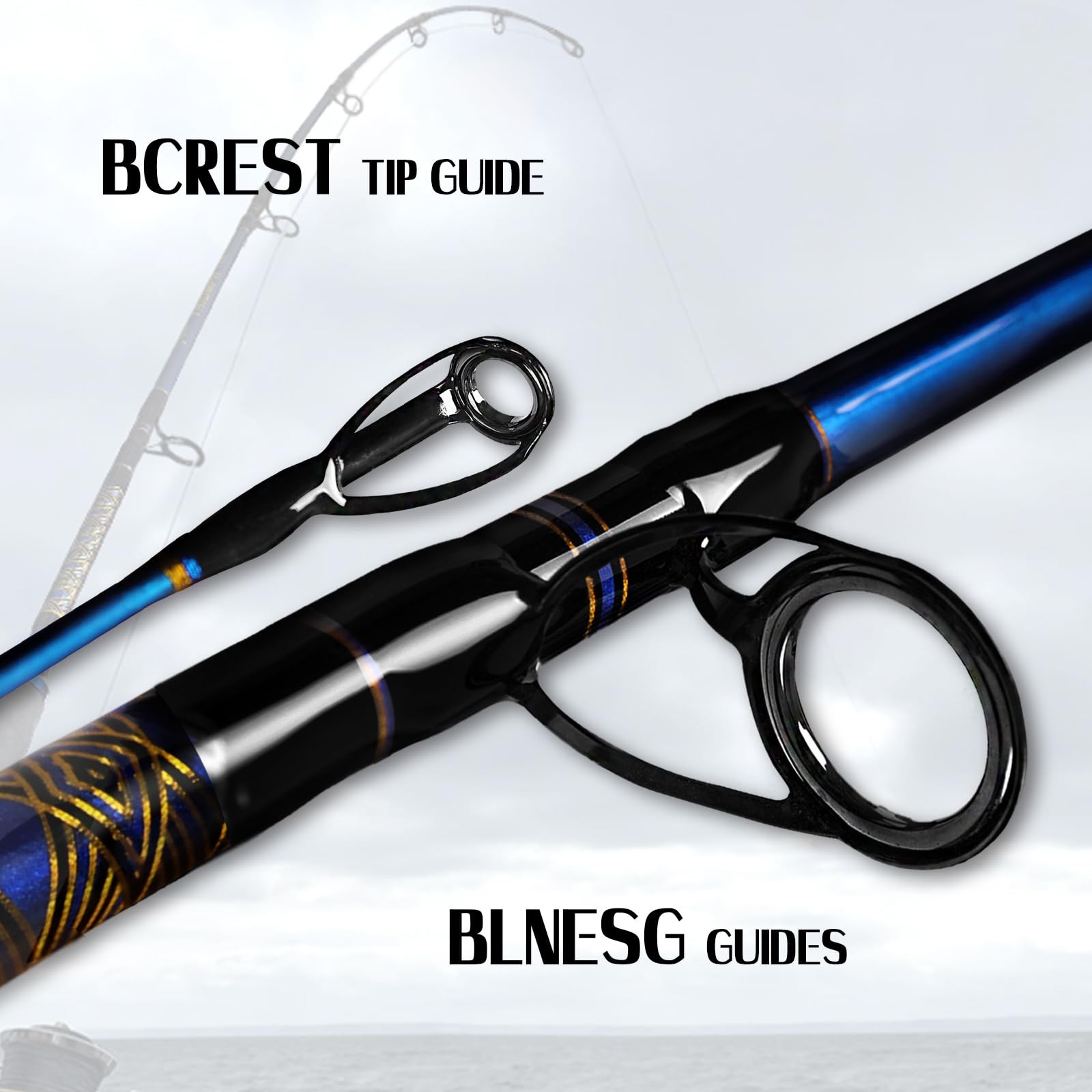 Saltwater Graphite Jigging Fishing Rod 6ft Heavy Duty 80-120lbs Deep Sea Pole