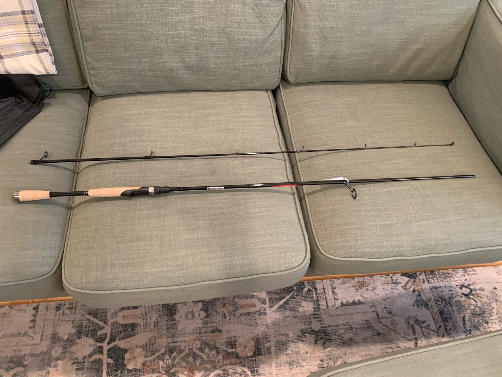 Fiblink 8′ Medium Heavy 4-Piece Carbon Fiber Travel Spinning Fishing Rod
