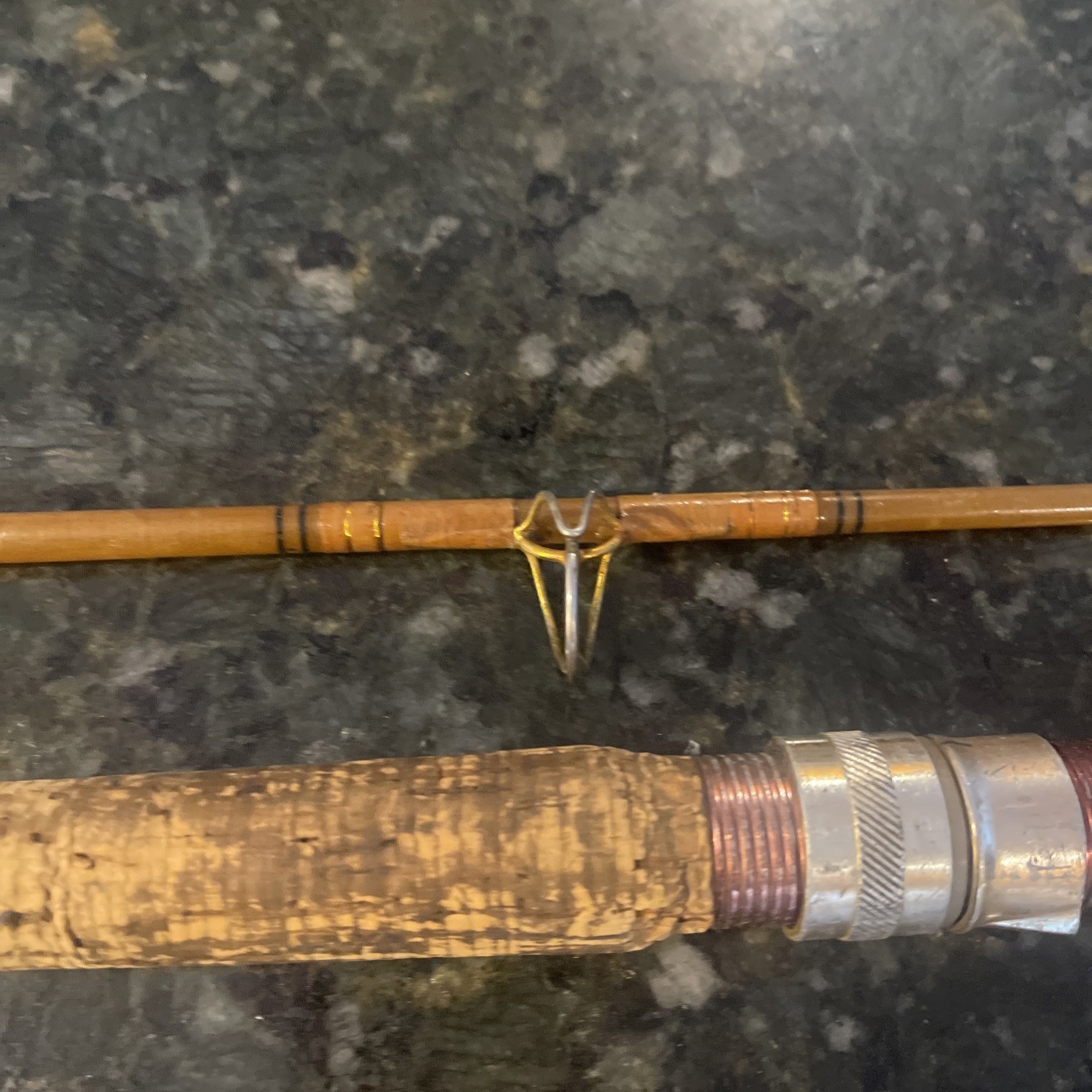 Heddon Golden MARK 50 Pro Weight Spinning Rod 6’ 9” 7646 Vtg Gorgeous 2 Pc Coll