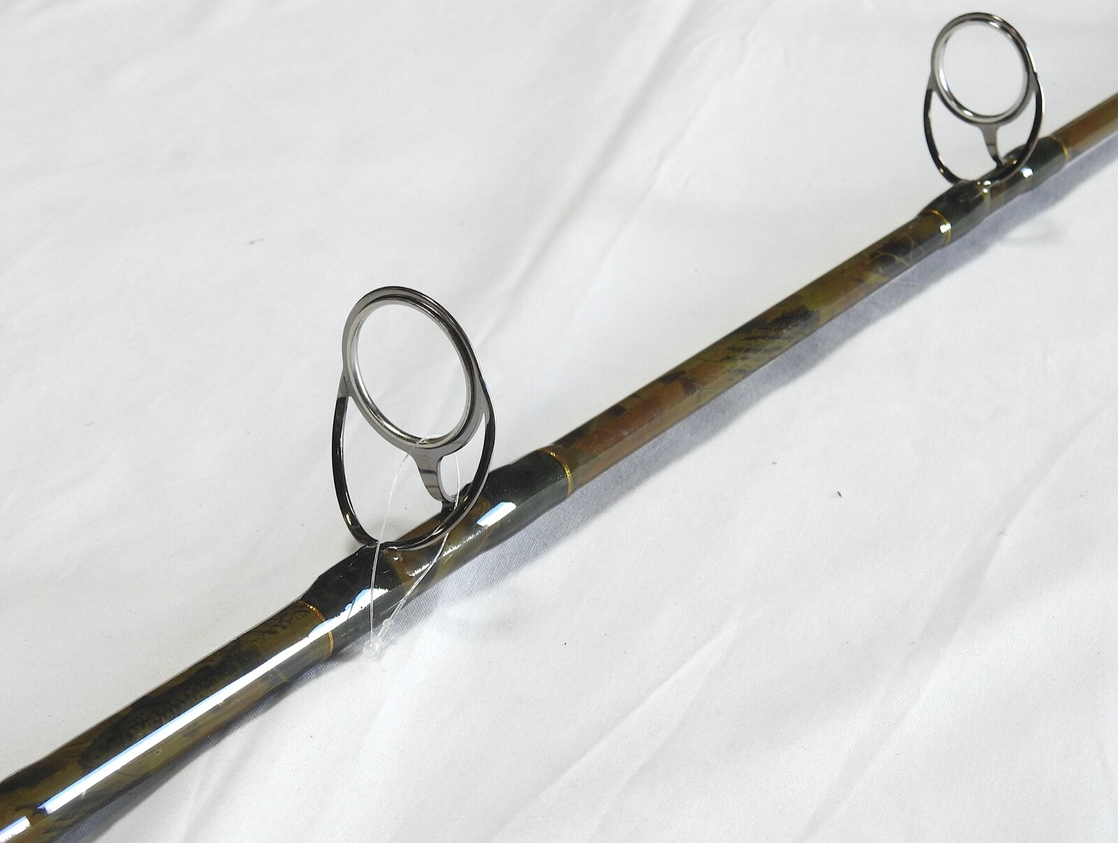 Camouflage Catfish Spinning Rod 7’6″ 1PC Cork Handle Glow Tip