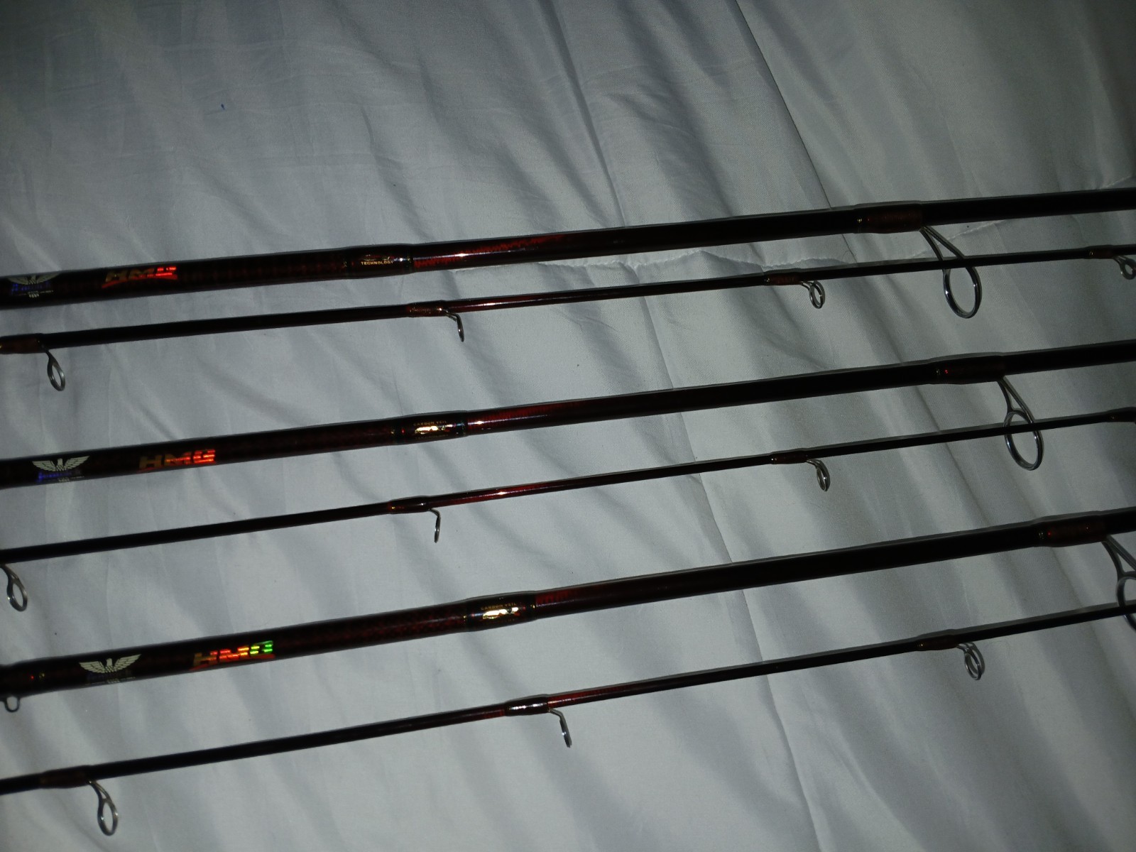 Rare Set Of (3) Fenwick HMG Carbon Veil 2pc 7ft spinning rods, H,M,ML!!