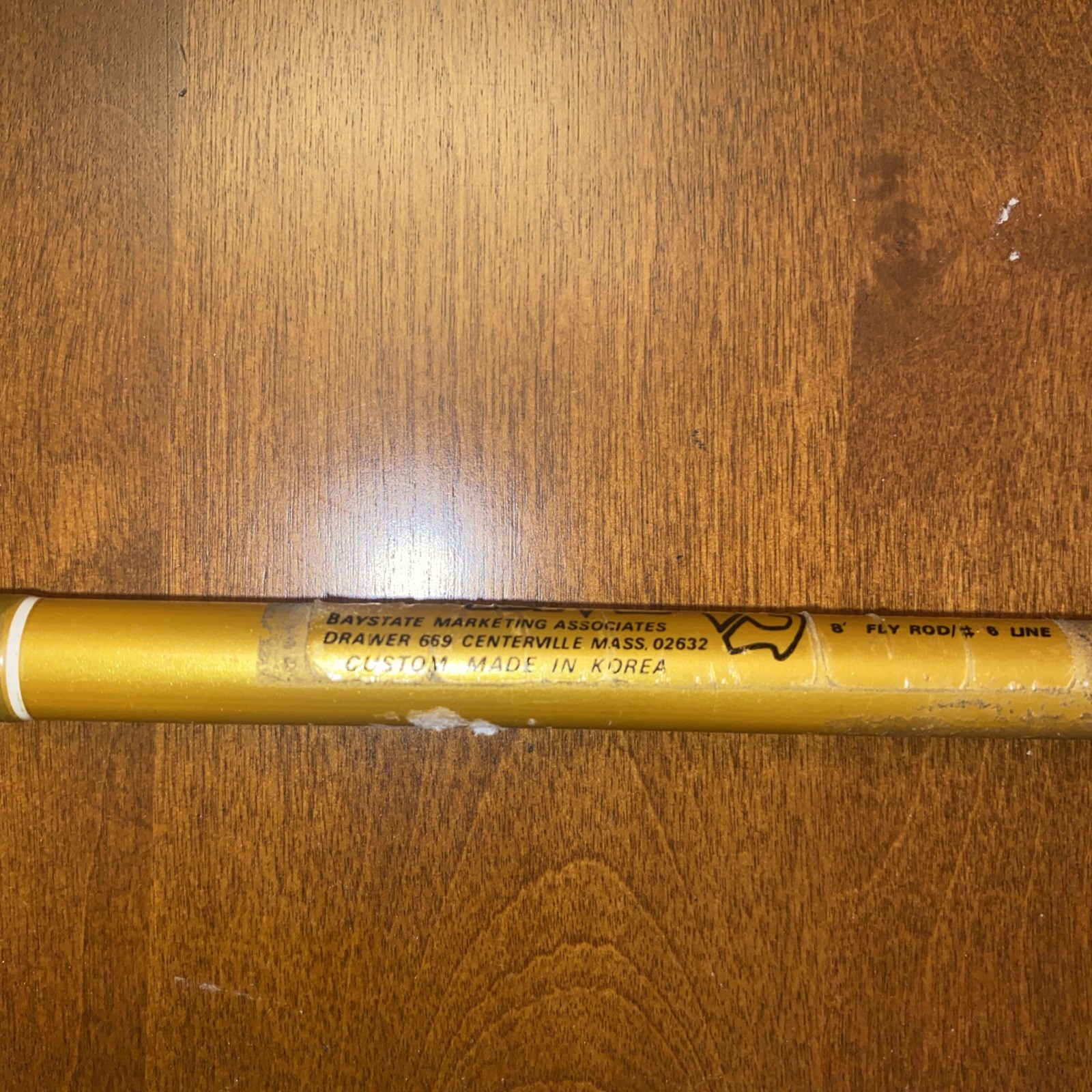 Vintage 8-foot Fly Fishing Rod By BMA. Custom Built In Korea. MINT