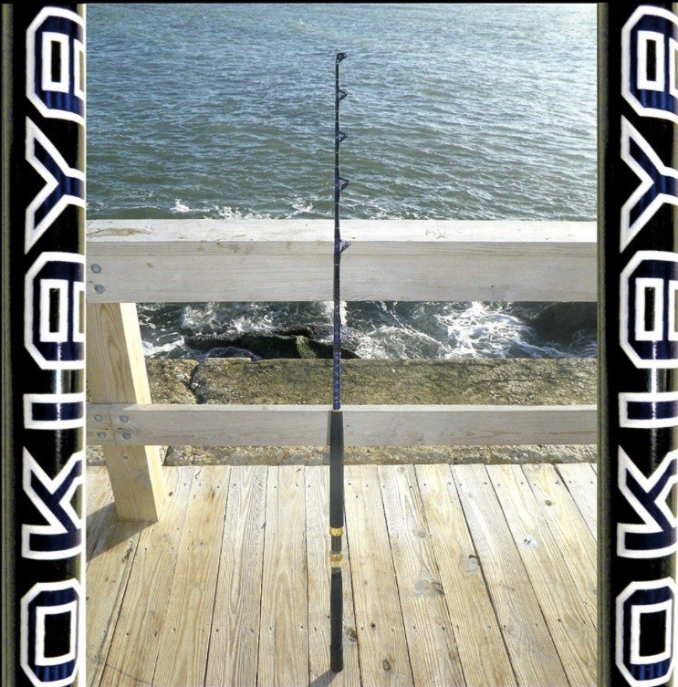 OKIAYA 30-50LB “BLUELINE SERIES” SALTWATER ROLLER ROD 6ft