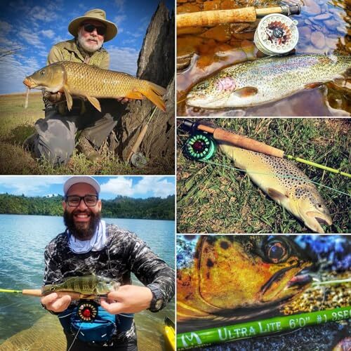 Maxcatch Ultra-Lite Fly Rod for Stream River Panfish/Trout Fishing 1/2/3 Weig…