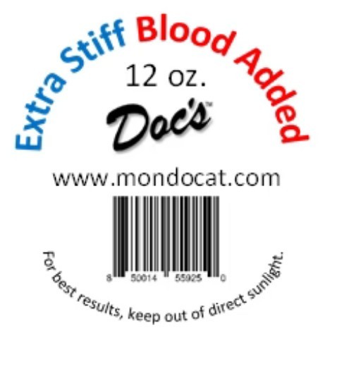 DOC’S EXTRA STIFF CATFISH DIP BAIT, BLOOD ADDED, 12 OZ JAR