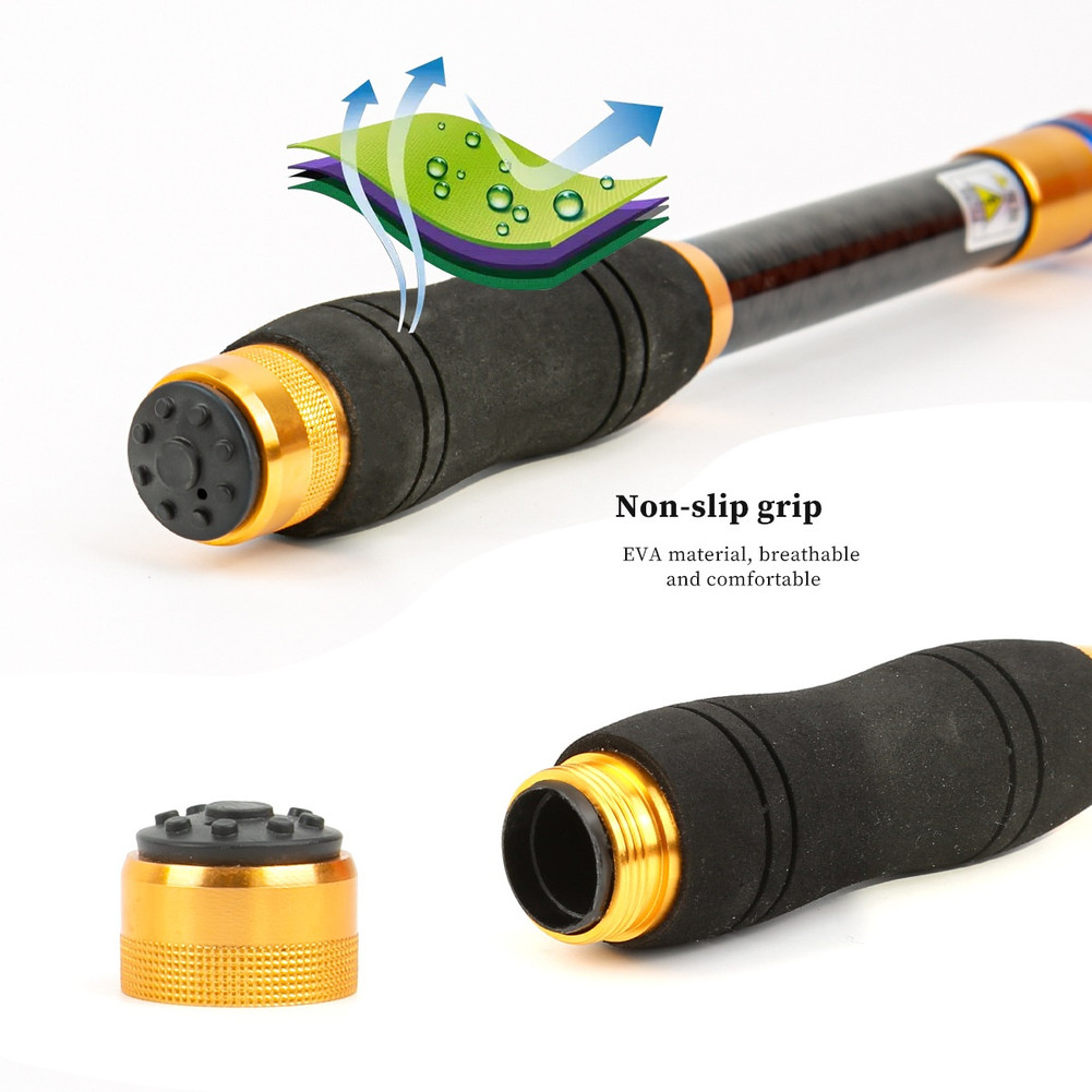 For Saltwater Fishing Carbon Fiber Fishing Rod Fishing Trips EVA Non-Slip Grip
