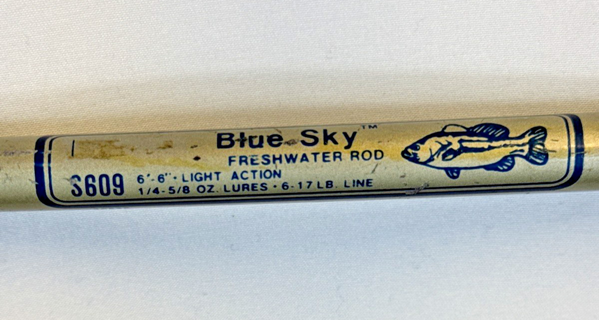 Vintage Blue Sky S609 6’6″ Spinning Rod Light Action 2pc
