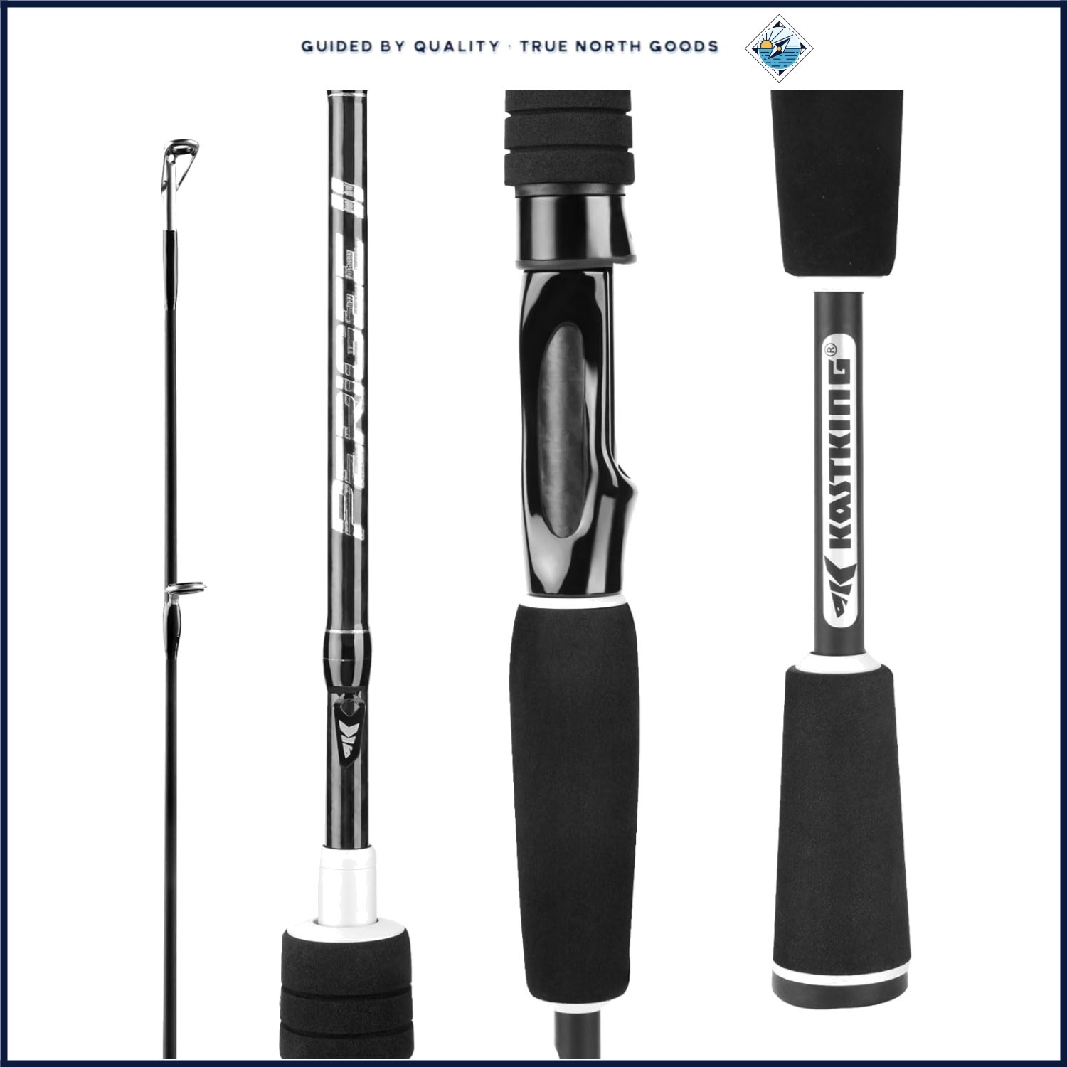 Medium Heavy Fast Action Fishing Rod for Bass, Catfish, Salmon – 2 Pieces