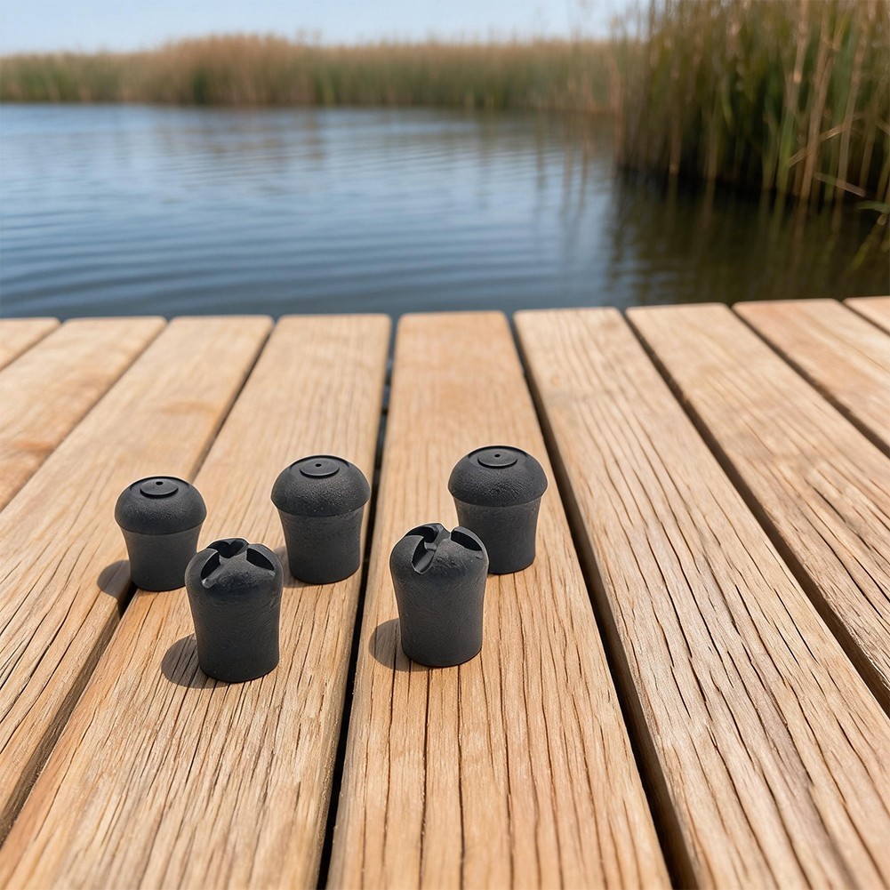 Black Rubber Butt End Cap for Fishing Rod Construction 12mm 15mm 19mm 20mm