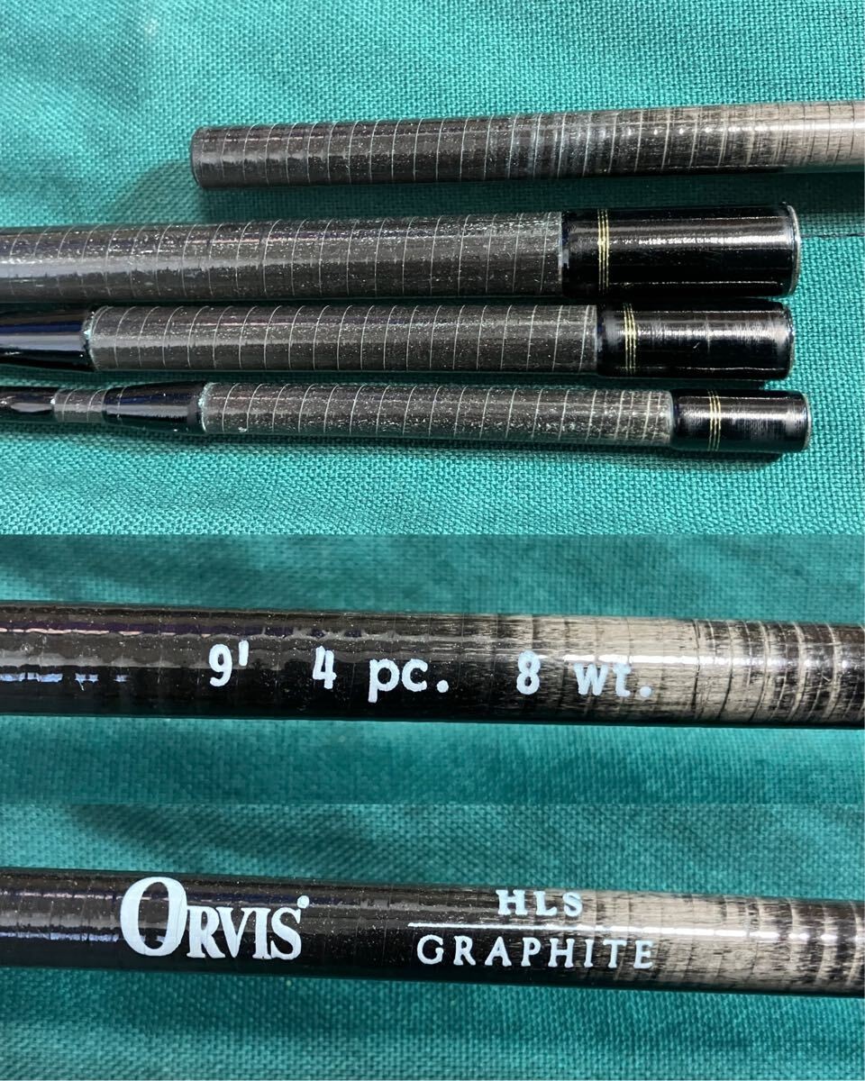 Orvis Graphite HLS 9′ 4.1/4oz #8 4pc Fly Rod Fishing 5364