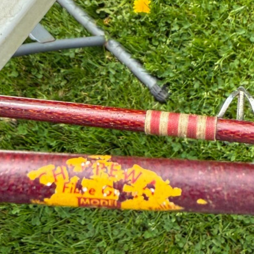 Vintage St Croix Chippewa 6′ 9″ Fly Rod 2 Pc Fishing Pole Fiberglass-Cork Handle