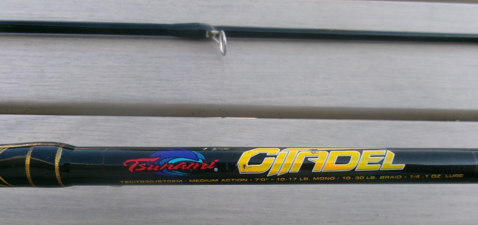 Tsunami Citadel Inshore Spinning Rods 2piece 7’ 10-17 Line 1/4-1oz Medium Action