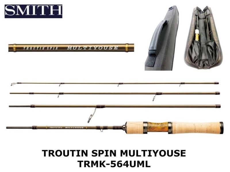 SMITH TROUTIN SPIN 4PCS MULTIYOUSE TRMK-564UML Spinning Rod for Trout