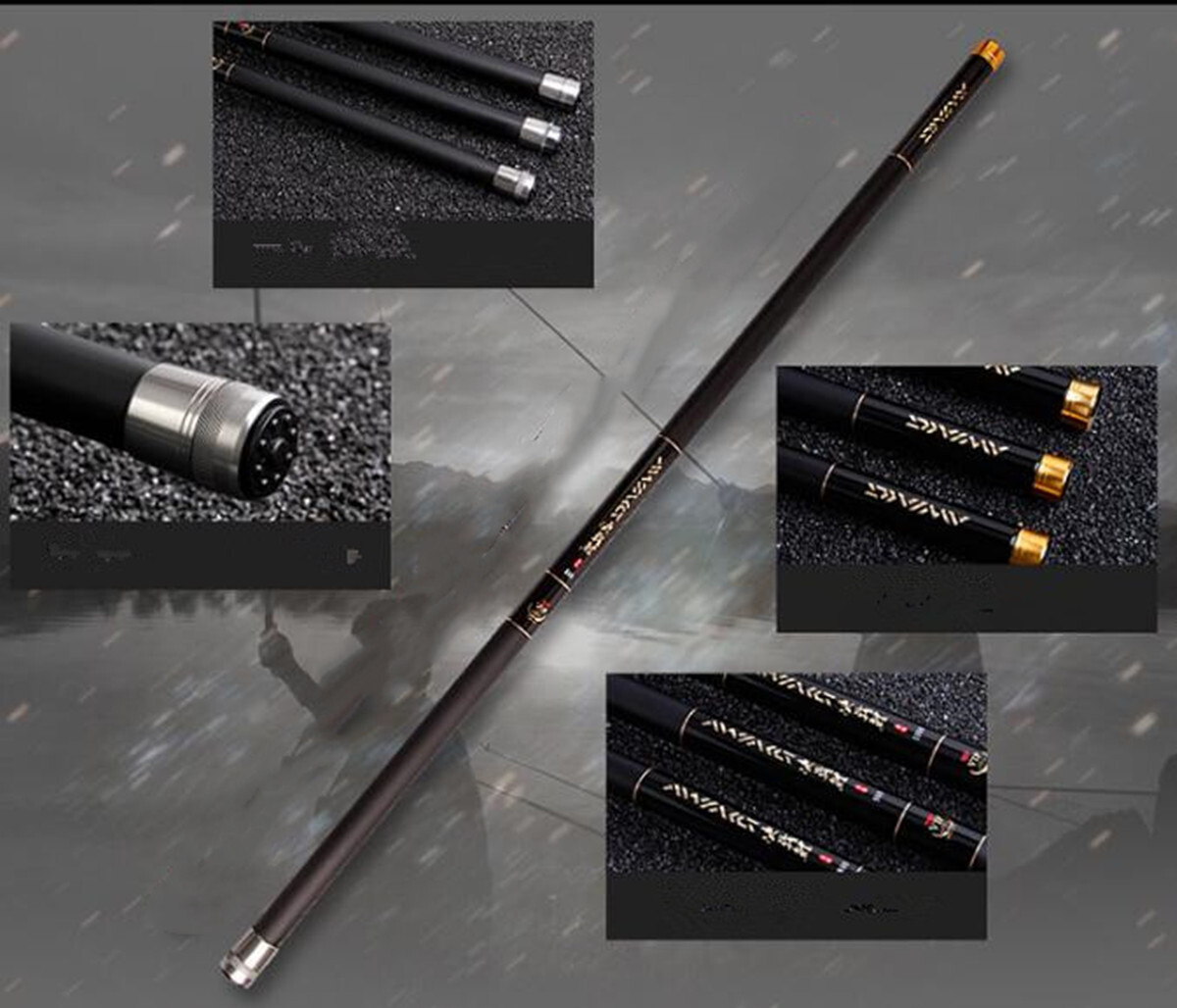Telescopic Fishing Rod Carbon Fiber Stream Rod Ultra-Light 8m 9m 10m 11m 12m 13m