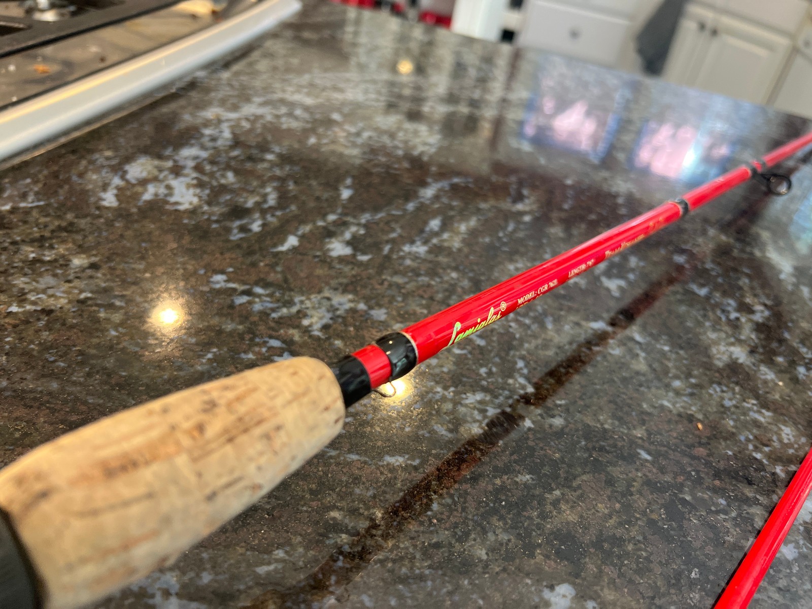 Lamiglas CGR 762 L Team Kokanee 7’6″ Rod Jared Johnson BROKEN TIP 4-8lb