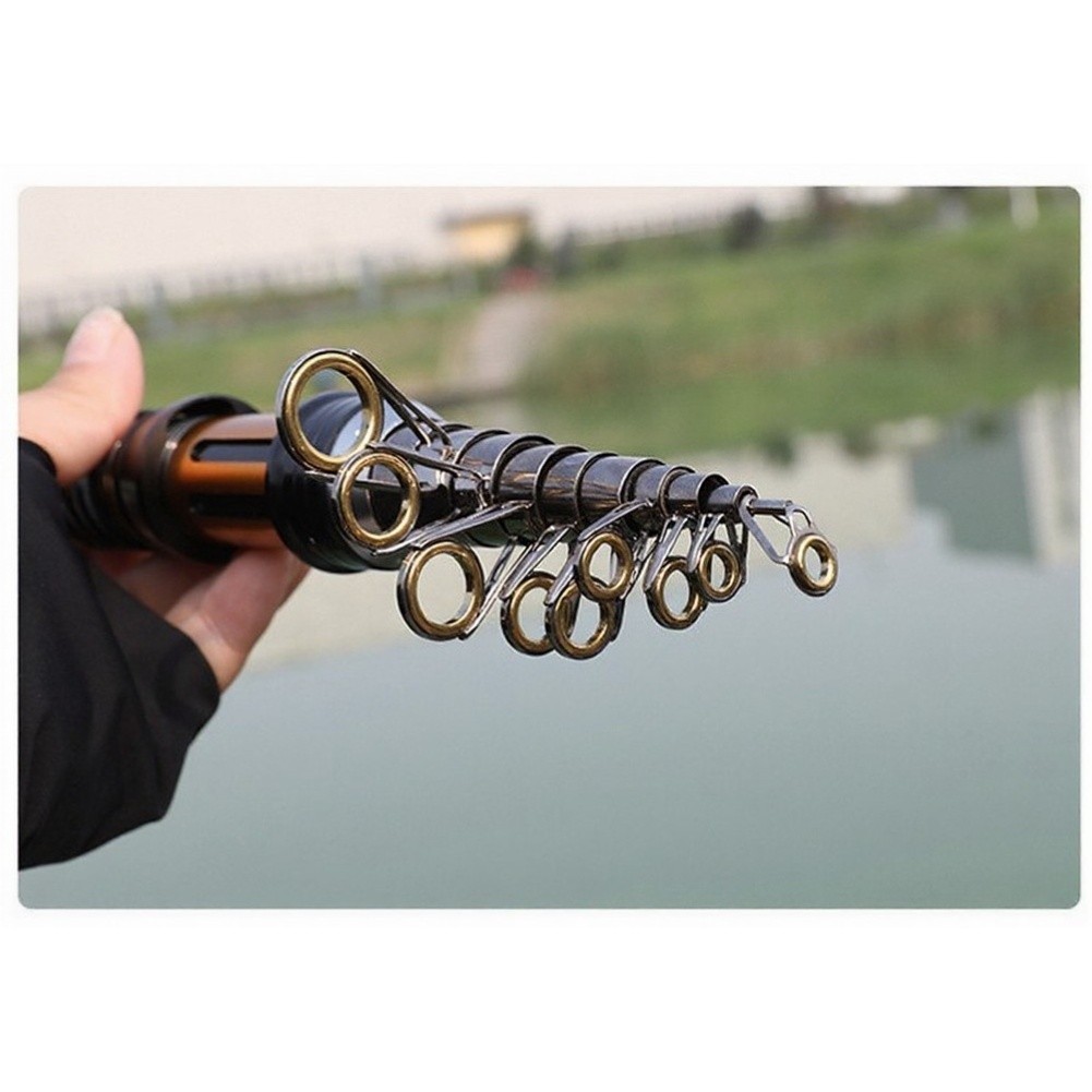 Rod Carbon Fiber Telescopic 1.3-3.6m 30cm Folded Size for Easy Storage