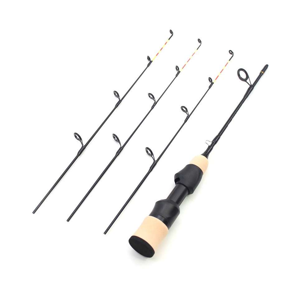 Ice Fishing Rod Carbon Fiber Fast Action Casting Spinning Travel Rod Carp 55cm
