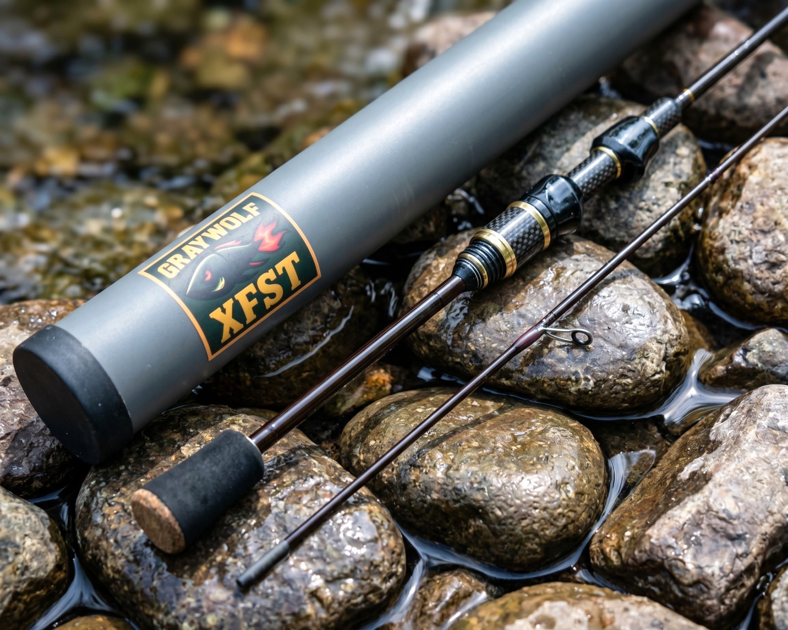 Graywolf XFST – UL Spinning Rod 5’0″ 2-7lbs 2pc – Graphite – Fast action