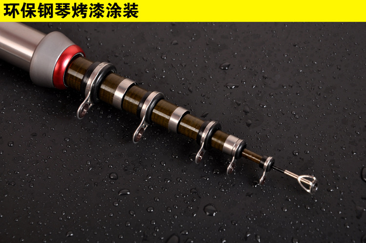 Carbon Portable Telescopic Fishing Rod travel mini Spinning Tackle Sea Rod