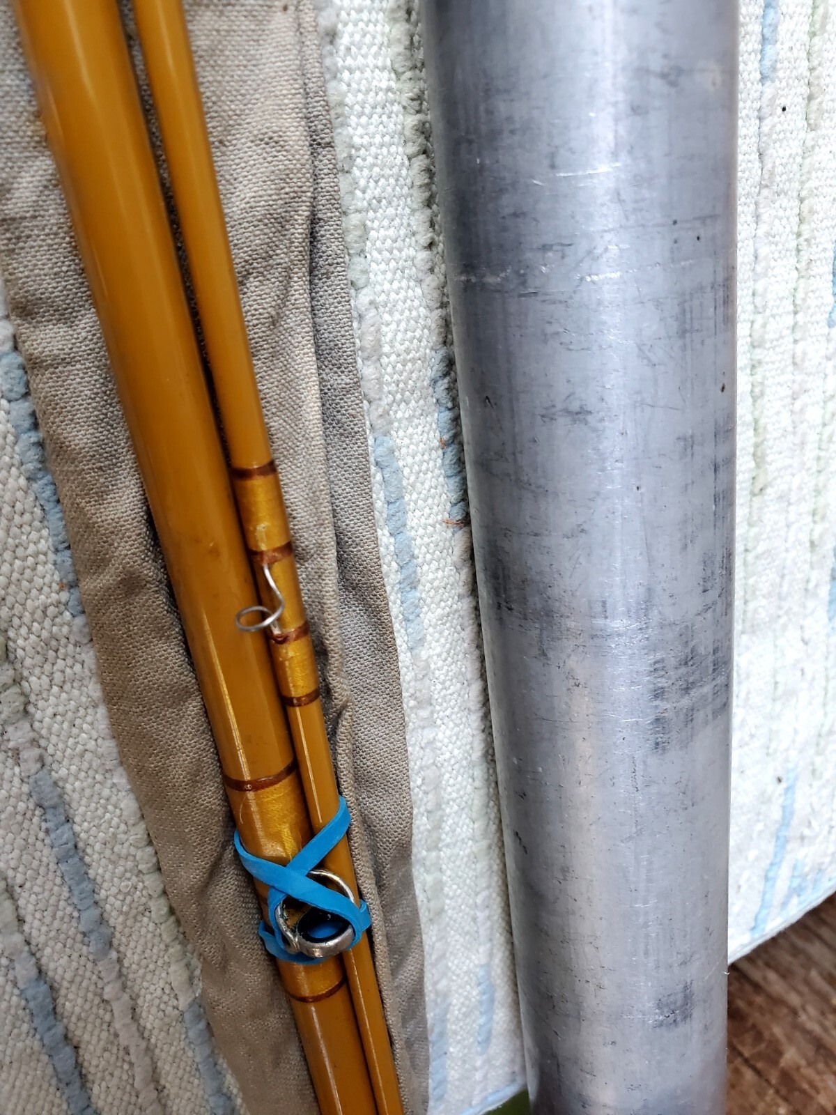 Vtg Garcia Conolon 2405B 8’6″ 2pc Dry Fly Rod W/ Aluminum Tube & Sock Near Mint