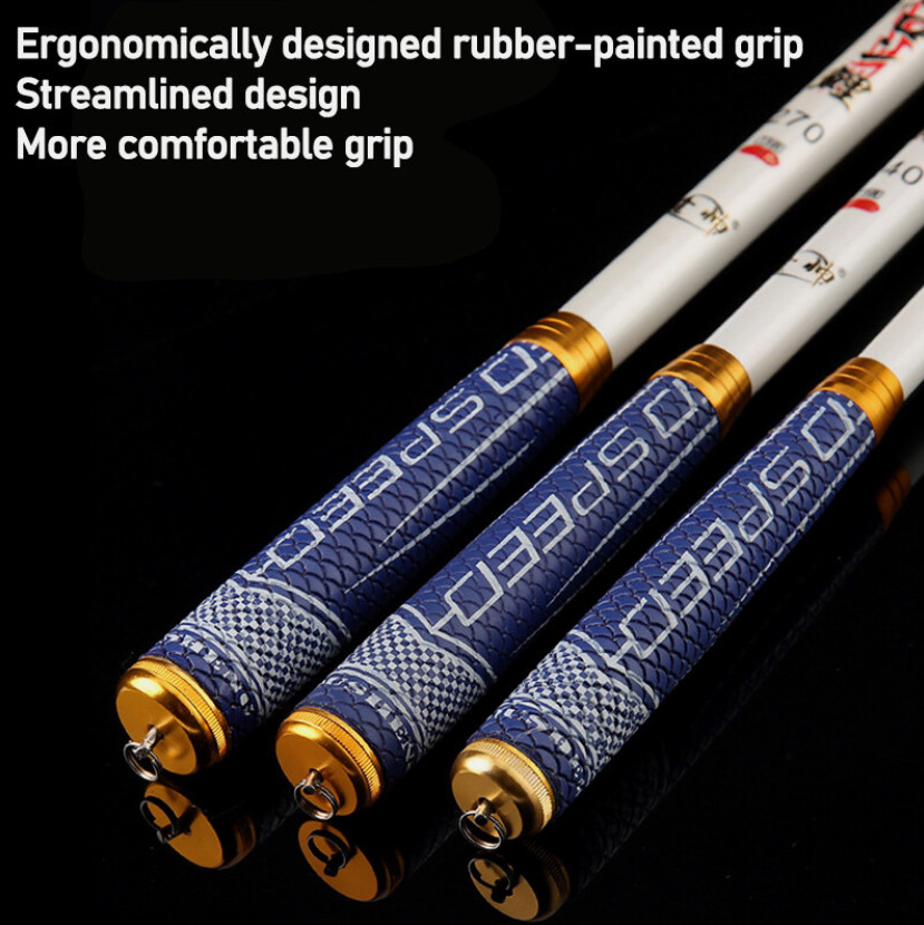 1.5M-5.4M Mini Spinning Fishing Rod Telescopic Carbon Fiber Fishing Pole