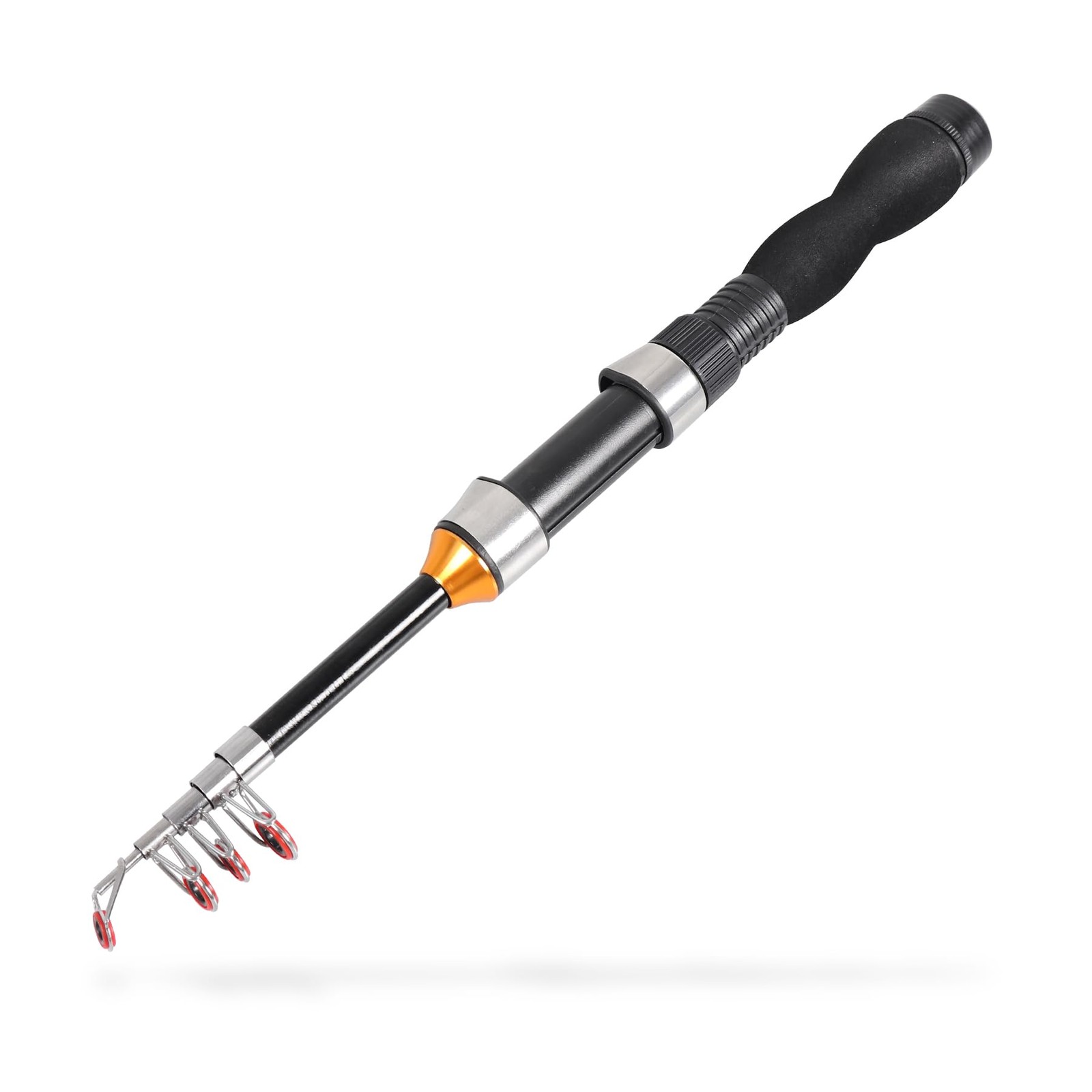 Telescopic Fishing Rod – Collapsible, Extendable Full Extend 3.2 Feet, Black