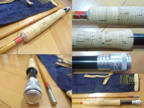 Old HARDY Palakona Regd Trade Mark Bamboo Rod 8 1/2ft 260cm #7 Fly Rod Fishing