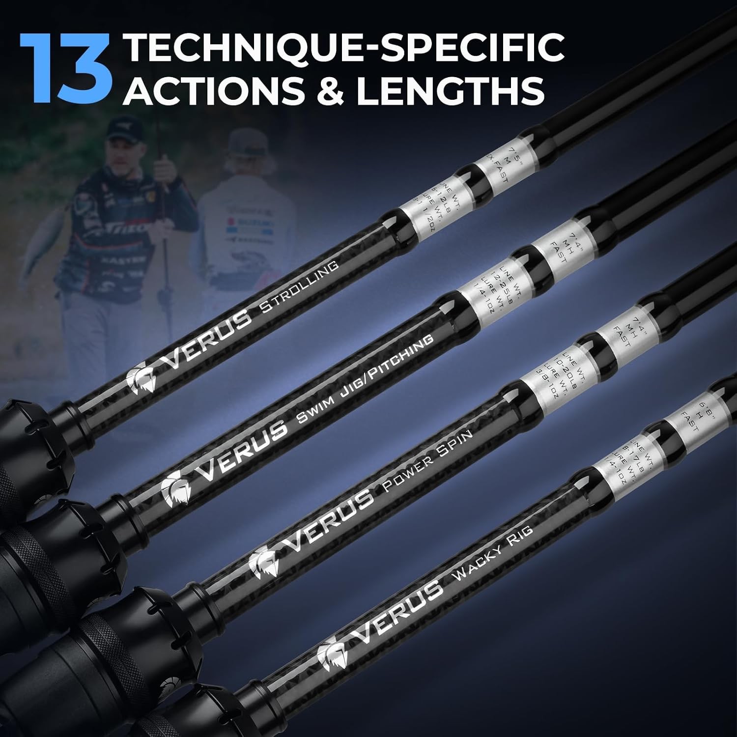 Verus Technique Twin-Tip Bass Fishing Rod – IM7 Graphite Blanks W/ Nano Resin