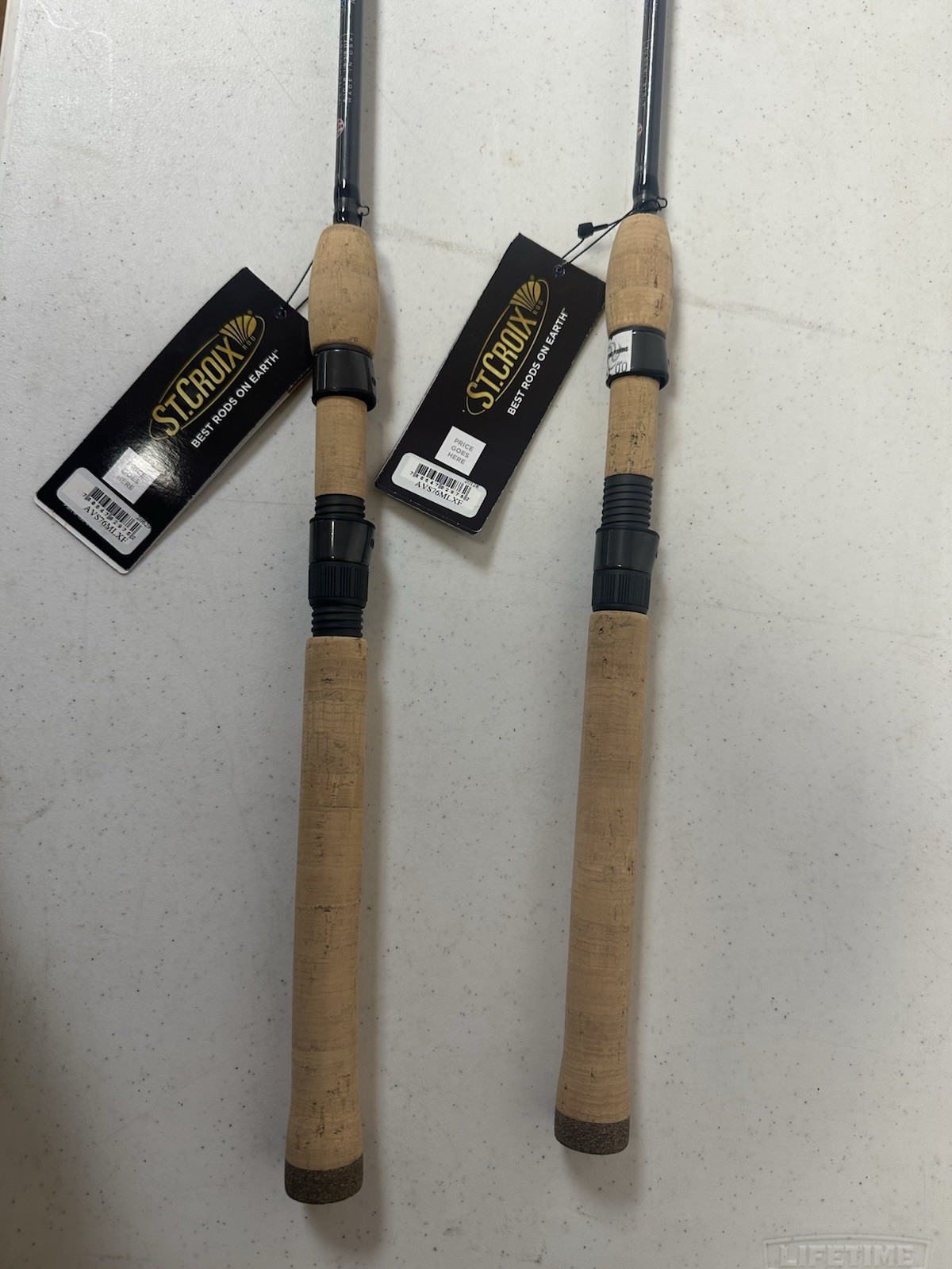 TWO St. Croix Avid 7’6″ Medium Light Extra Fast Spinning Rod AVS76MLXF