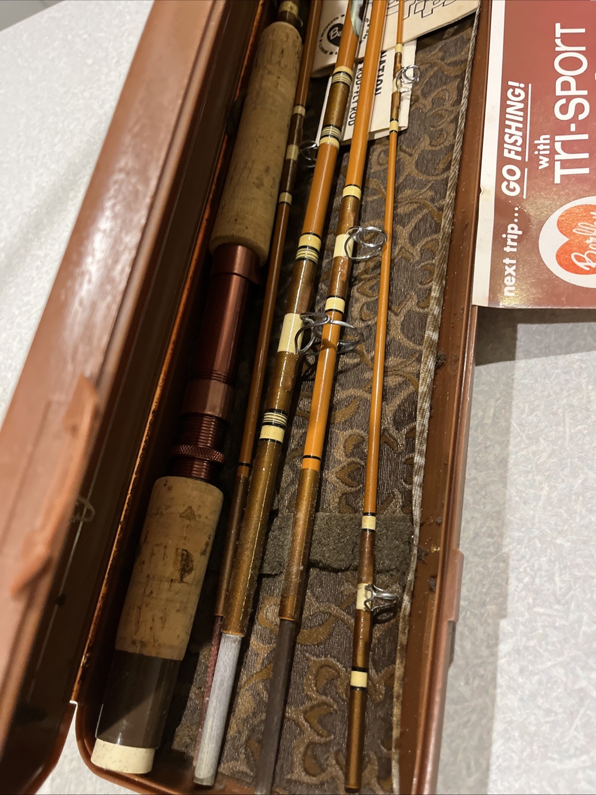 vintage Berkley tri-sport Travel-Pack Combination Fishing Rod set never used