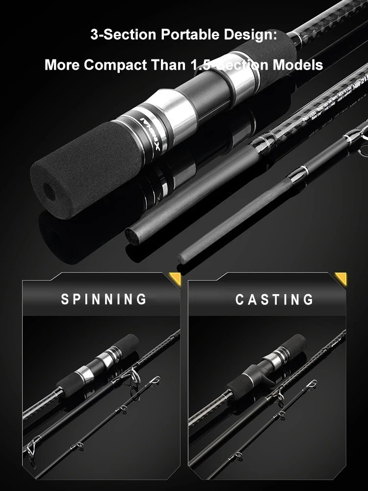 Slow Jigging Rod 1.83M/1.91M Spinning/Baitcasting Sea Fishing Boat Fishing Rod