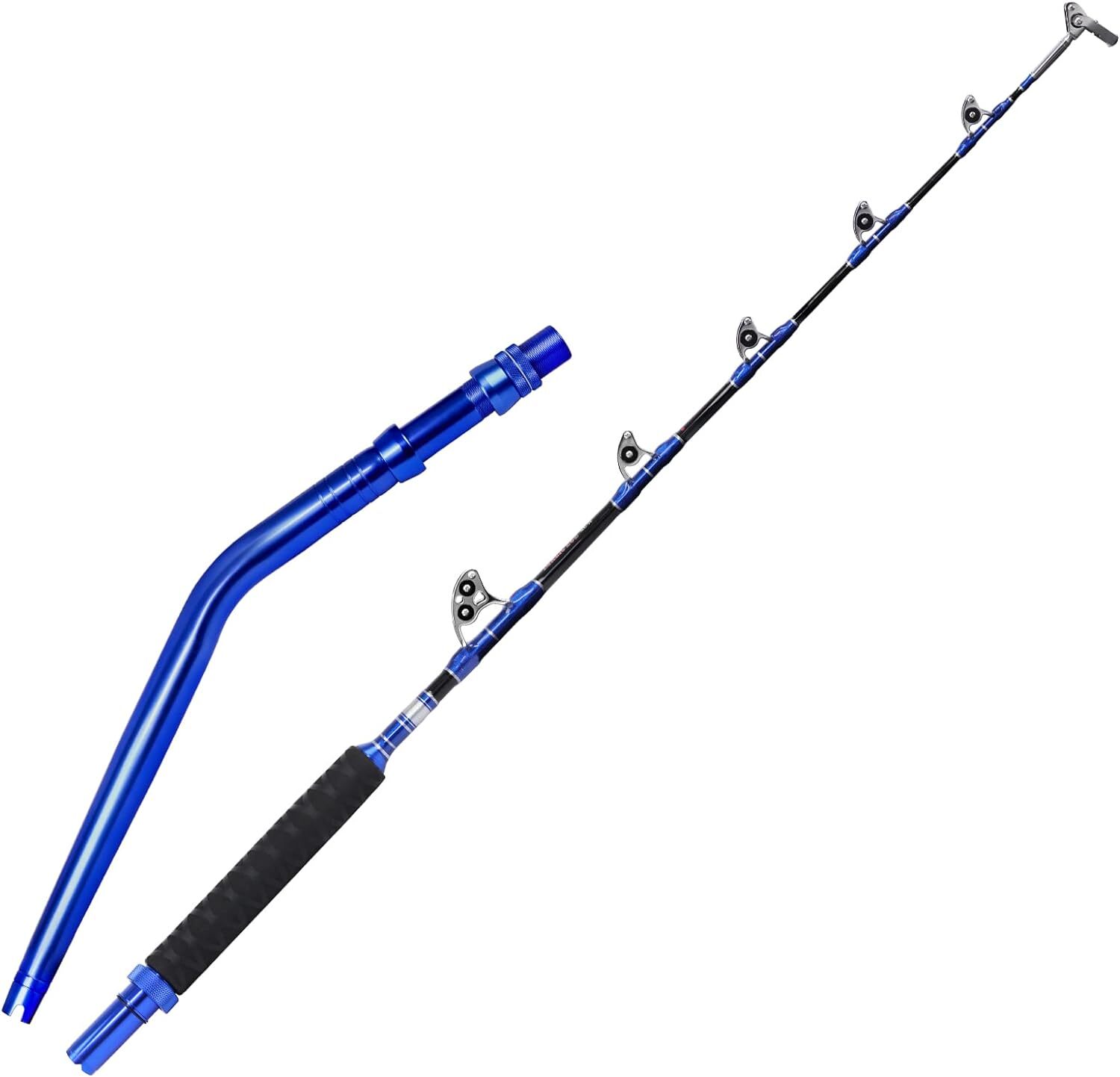Straight/Bent Butt Trolling Rod Saltwater Offshore Fishing Pole Roller Big Game