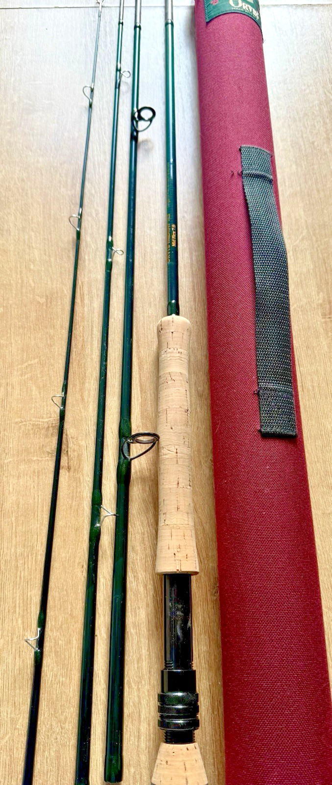 Orvis Trident TLS 9 Foot #12 Carbon 4 Piece Saltwater Fly Rod with Travel Tube