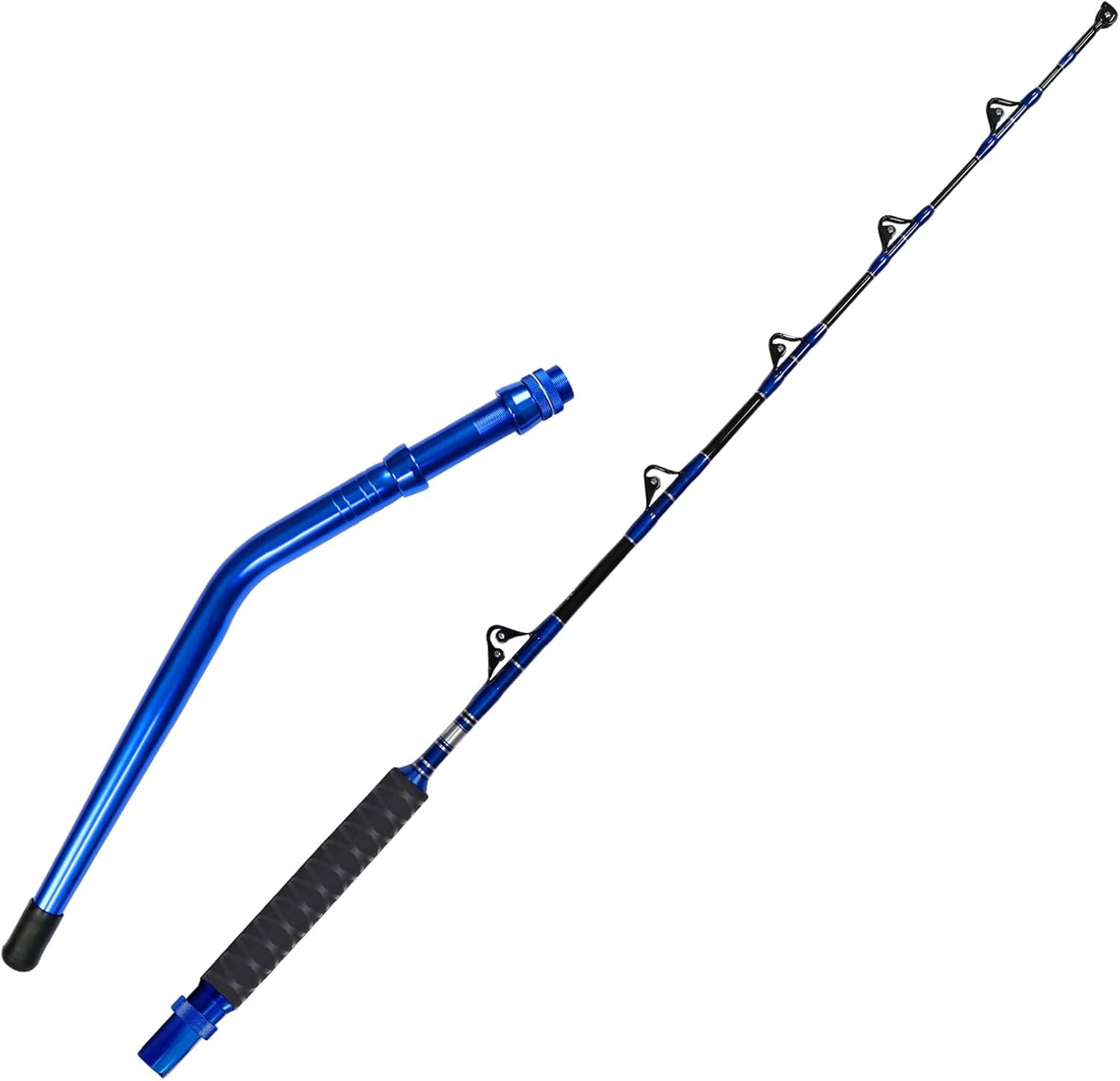 Straight/Bent Butt Trolling Rod Saltwater Offshore Fishing Pole Roller Big Game