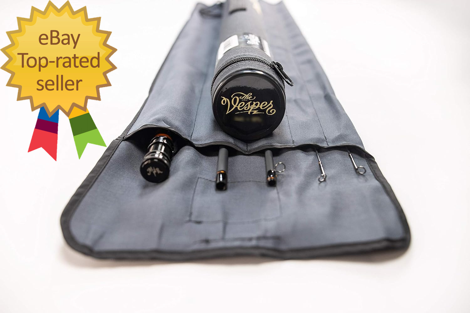 Fast Action Fly Fishing Rod –Carbon Fiber Graphite Rod with Zippered Travel Case