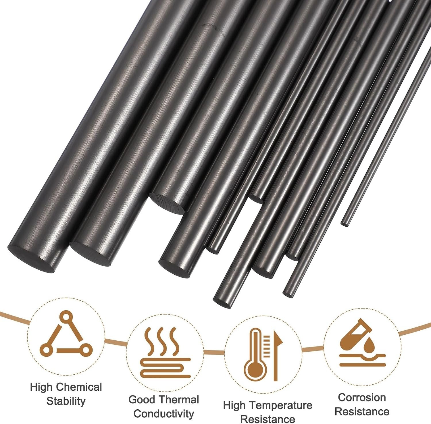 Durable Graphite Stirring Rod, 5″ Length, Perfect for Casting and Ingot Melting