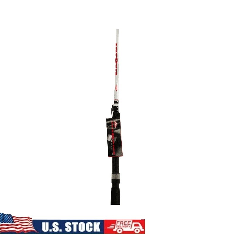 Big Game 8ft Spinning Rod Medium Heavy Durable Fiberglass 12-30LB Line Rating US