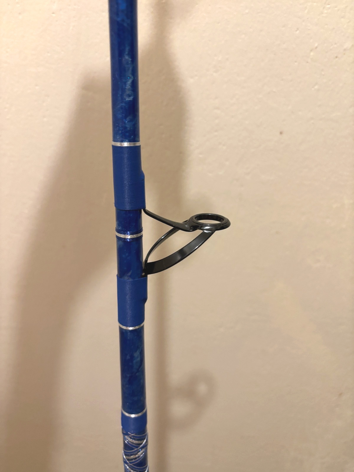 CUSTOM SHARK ROD 8’5″ SEABLUE PEARL MARBLE AFTCO STUART 80-130 LB NEW